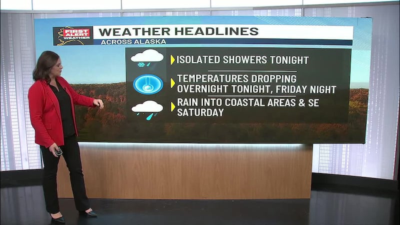 First official freeze heading to Anchorage, with widespread rain for Southeast this weekend