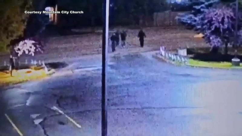 Staff with Mountain City Church said more than 1,000 Israeli flags were stolen from their lawn...