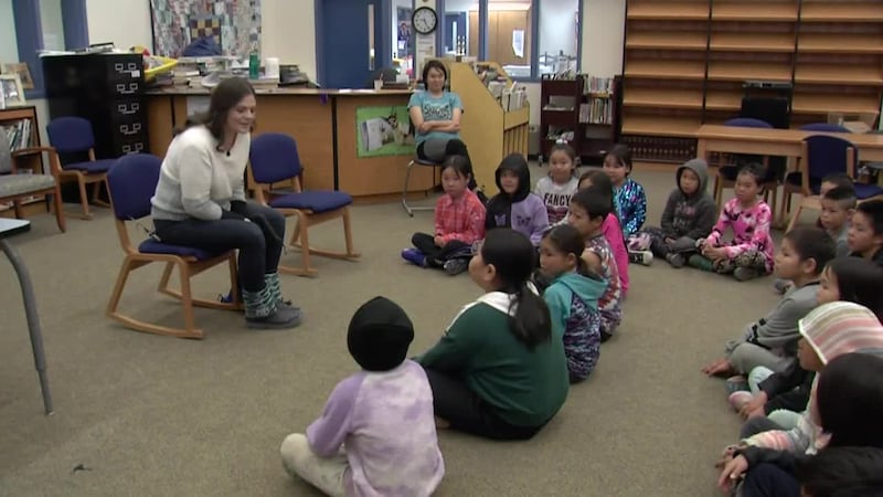 Hooper Bay Students share their experiences of former Typhoon Merbok with Chief Meteorologist...