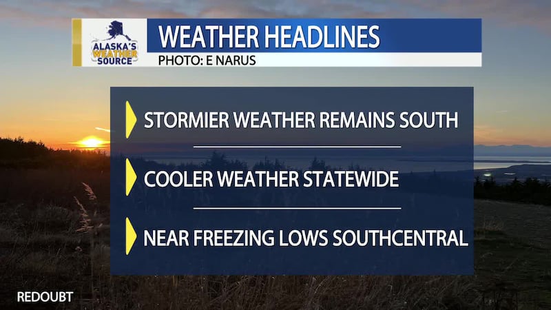 While cooler weather remains with us statewide, stormier conditions still remain for the...