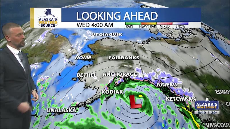 High winds for portions of Southeast today, as active weather remains for the Gulf of Alaska