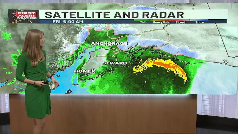 Heavy rain and high winds wrap up the work week in Southcentral as this storm shifts to...